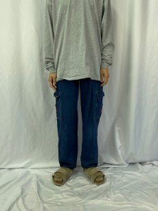 画像2: WAKE JEANS バギーデニムカーゴパンツ XS (2)