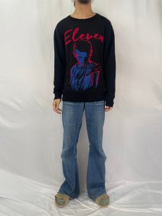 画像2: STRANGER THINGS "Eleven" SFドラマ 柄編みコットン×ポリエステルニットセーター XL (2)