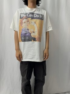 画像2: 90's Rosie The Riveter USA製 "We Can Do It!" 第二次世界大戦 ポスタープリントTシャツ XL (2)