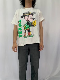 画像2: 90's ブート MICKEY MOUSE "TEXAS" キャラクタープリントTシャツ (2)