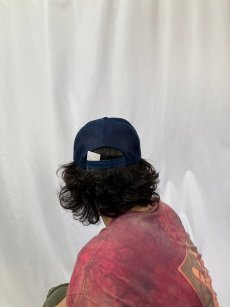 画像4: "MANUFACTURERS STEEL SUPPLU CO." スチール加工業者ワッペン付きスナップバックメッシュキャップ NAVY (4)