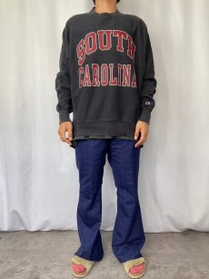 画像2: 2000's Champion REVERSE WEAVE "SOUTH CAROLINA" プリントスウェット BLACK (2)