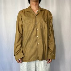 画像2: 60's PURITAN SPORTSWEAR USA製 ポリエステル×コットンシャツ M (2)