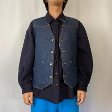 画像2: 70〜80's Levi's Panatela デニムウエスタンベスト (2)