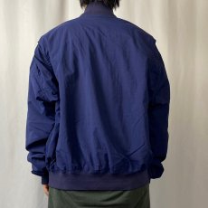 画像3: 90's POLO Ralph Lauren コットンライナー付き ジップブルゾン NAVY L (3)