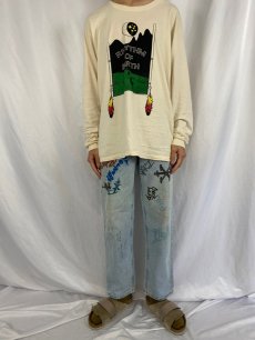 画像2: 90's Levi's SILVER TAB USA製 "LOOSE" ハンドペイントデニム W29 (2)