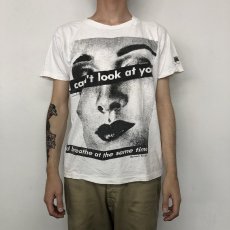 画像2: 80's Barbara Kruger USA製 "I can't look at you" Photo Print T-shirt XL (2)