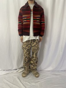 画像2: 80〜90's PENDLETON USA製 "High Grade Western Wear" ネイティブ柄 ウールジャケット XL (2)