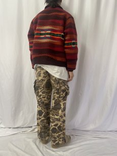 画像4: 80〜90's PENDLETON USA製 "High Grade Western Wear" ネイティブ柄 ウールジャケット XL (4)