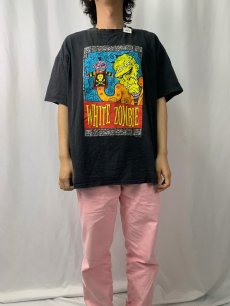 画像2: 90's White Zombie ヘヴィメタルバンド プリントTシャツ BLACK XL (2)