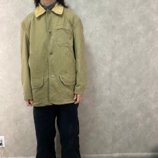 画像2: 80's L.L.Bean USA製 ヘリンボーンツイル ハンティングジャケット L (2)