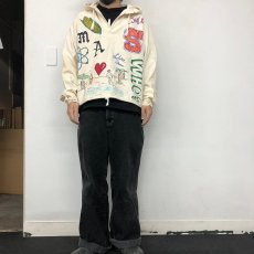 画像3: 90's Hand Painted サックパーカ XL (3)