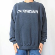 画像2: 90's Lee "UNITED STATES POSTAL SERVICE" プリントスウェット NAVY XL (2)