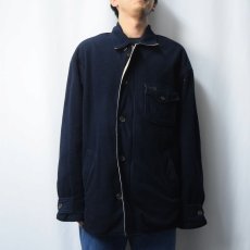 画像2: 90's POLO Ralph Lauren  USA製 フリースジャケット NAVY L (2)