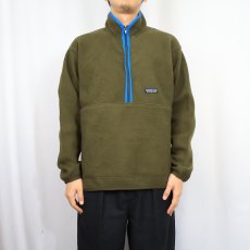 画像2: 2000's Patagonia ハーフジップ フリースプルオーバージャケット L (2)