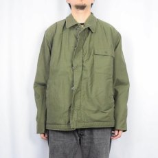 画像2: 80's U.S.NAVY A-2 デッキジャケット EXTRA-LARGE (2)