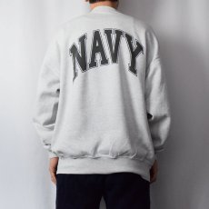 画像4: 90's SOFFE USA製 "NAVY" リフレクタープリントスウェット XL (4)