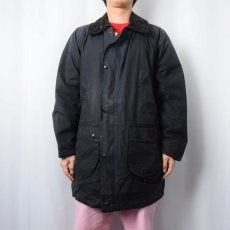 画像3: 90's Burberrys ENGLAND製 オイルドジャケット NAVY  (3)