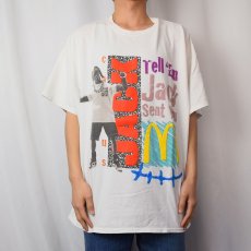 画像3: Travis Scott Cactus Jack×McDonald's ロゴプリント ヒップホップTシャツ XL (3)