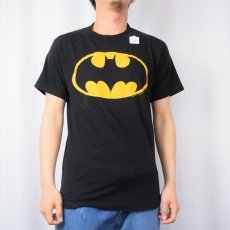 画像2: 80's BATMAN USA製 ロゴプリントTシャツ L (2)