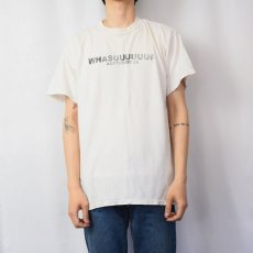 画像2: 90's "WHASUUUUUUP!" メッセージプリントTシャツ XL (2)