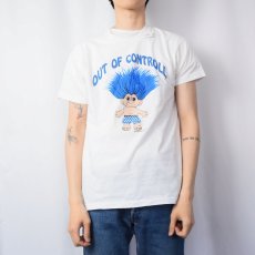 画像2: 90's TROLL IRELAND製 "OUT OF CONTROLL" キャラクタープリントTシャツ XL (2)