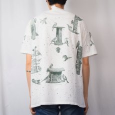 画像3: 90's rel-e-vant products USA製 鳥プリントTシャツ XL (3)