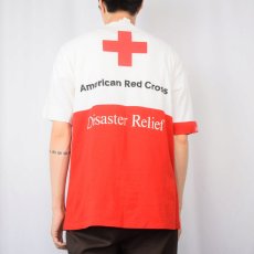 画像4: 90's American Red Cross Disaster Relief USA製 2トーンポケットTシャツ XL  (4)