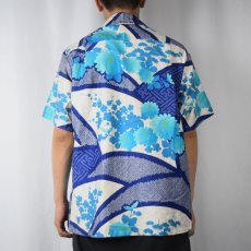 画像3: 70's ISLAND FASHION HAWAII製 和柄 コットンアロハシャツ M (3)