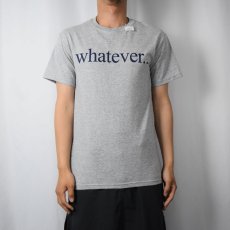 画像3: "Whatever..." メッセージプリントTシャツ S (3)