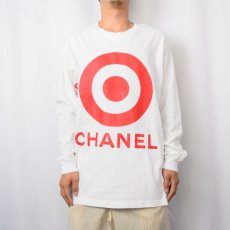 画像3: 2000's PIZZA SLIME "CHANEL TARGET" パロディプリントロンT L (3)