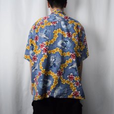 画像3: 2000's Patagonia Pataloha サーフ柄 コットンアロハシャツ XXL (3)