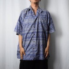 画像2: 90's〜 Patagonia ORGANIC COTTON 総柄 コットンシャツ L  (2)