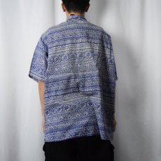 画像3: 90's〜 Patagonia ORGANIC COTTON 総柄 コットンシャツ L  (3)