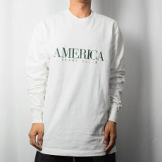 画像2: 90's PERRY ELLIS AMERICA ロゴプリントロンT XL (2)