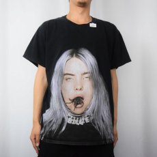 画像2: Billie Eilish "you should see me in a crown" ミュージシャンフォトプリントTシャツ BLACK L (2)