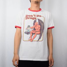 画像2: HOT TOPIC "Don't Do Drugs" プリントリンガーTシャツ L (2)