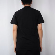 画像3: 90's anvil USA製 無地ポケットTシャツ BLACK L (3)