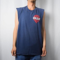 画像5: 2000's POWELL PERALTA "ALAN GELFAND OLLIE" スケートブランドプリント カットオフTシャツ NAVY XL (5)