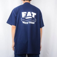 画像4: 2000's Strung Out "FAT WRECK CHORDS" パンクロックバンドプリントTシャツ NAVY XL (4)