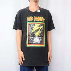 画像2: BAD BRAINS ロックバンドプリントTシャツ BLACK (2)