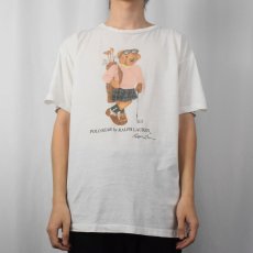 画像2: 90's POLO SPORT Ralph Lauren ポロベアプリントTシャツ L (2)