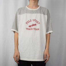 画像2: 90's POLO SPORT Ralph Lauren "TRACK TEAM" フットボールTシャツ L (2)