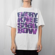 画像3: 90's USA製 "EVERY KNEE SHALL BOW" キリストプリントTシャツ XL (3)