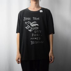 画像3: 90's John Prine USA製 "JOHN PRINE ON TOUR" シンガーソングライター ツアーTシャツ BLACK XL (3)