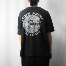 画像4: 90's John Prine USA製 "JOHN PRINE ON TOUR" シンガーソングライター ツアーTシャツ BLACK XL (4)