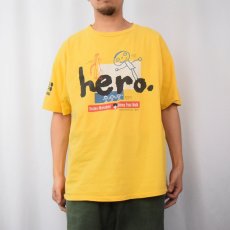 画像2: 90's Boston Marathon "hero." イラストプリントTシャツ XL (2)