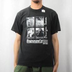 画像2: 90's Rapunzel's "Design Team" プリントTシャツ BLACK M (2)