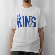 画像2: 90's Elvis Presley "THE KING" ミュージシャンプリントTシャツ  (2)