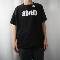 画像2: "ADHD" バンドパロディTシャツ BLACK L (2)